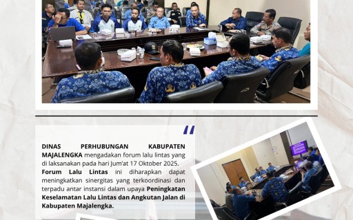 FORUM LALU LINTAS DINAS PERHUBUNGAN KABUPATEN MAJALENGKA